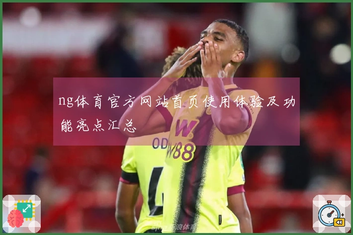ng体育官方网站首页使用体验及功能亮点汇总