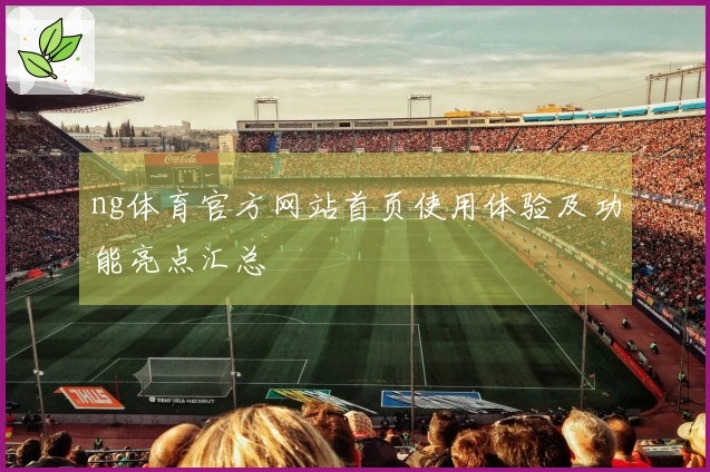 ng体育官方网站首页使用体验及功能亮点汇总